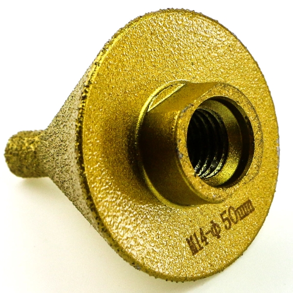 Алмазна конусна фреза 9-50 мм М14 h55 мм