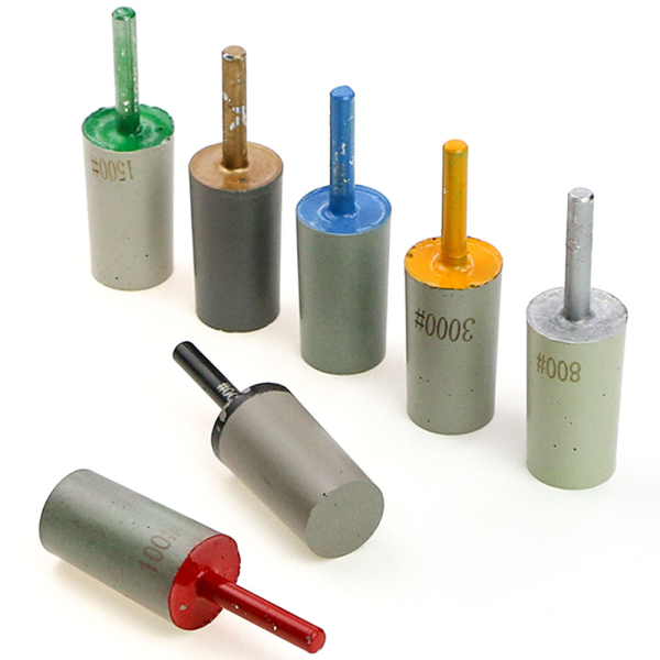 Алмазні полірувальні фрези, комплект 7 шт, хвостовик 6 мм