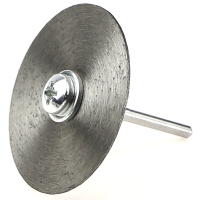 Алмазний диск Ø45×0.6×6 мм з хвостовиком Ø3 мм 