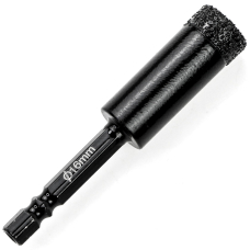 Алмазное сверло вакуумного напыления Ø16 мм, HEX 1/4"