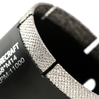 Алмазная коронка d 68 мм M14 MATRIX вакуумного напыления