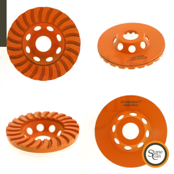 Чашка шліфувальна турбо 100 мм, 22,23 мм. Средня шліфовка.