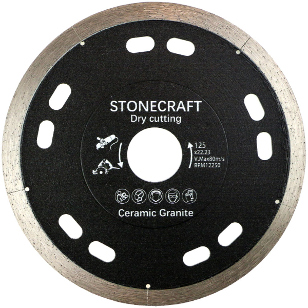 Алмазний відрізний диск 125*1.2*8*22.23 для керамограніту