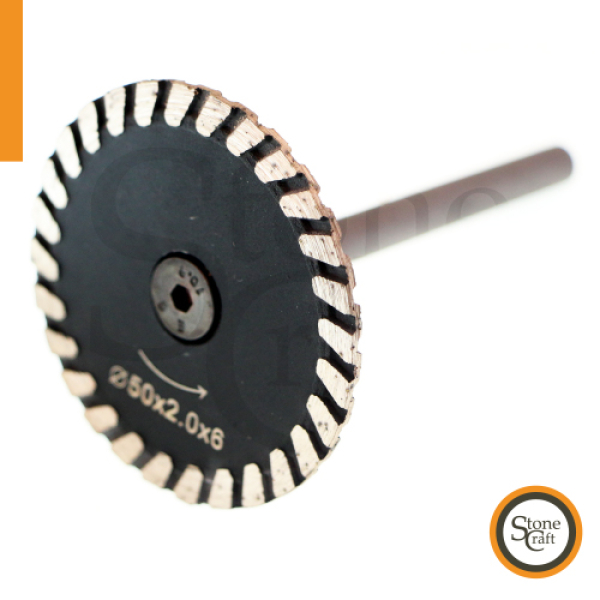 Алмазний міні диск d 50 мм на хвостовику d 6 мм