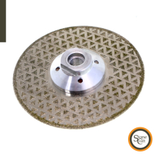 Диск алмазний двосторонній гальванічне напилення трикутники 125 мм М14