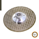 Диск 125 мм М14 гальваническое алмазное напыление треугольники двусторонний