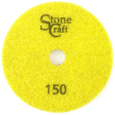 Алмазний спонж для натурального та штучного каменю d 100 мм, № 150