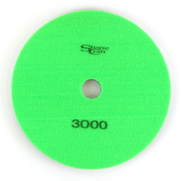 Алмазний спонж для натурального та штучного каменю d 125 мм, № 3000