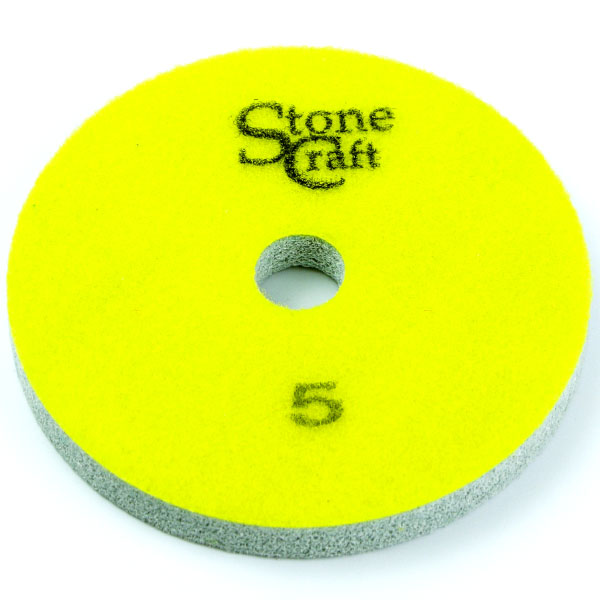 Алмазный спонж кислотник для мрамора d 125 мм, № 5