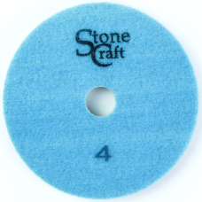 Алмазный спонж кислотник для мрамора, d 125 мм, № 4