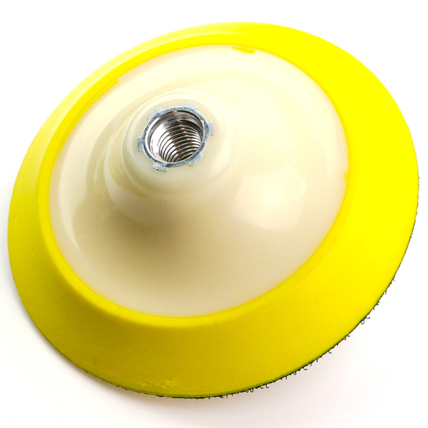 Тримач пластиковий Ø125 мм M14 (жовтий) з демпфером