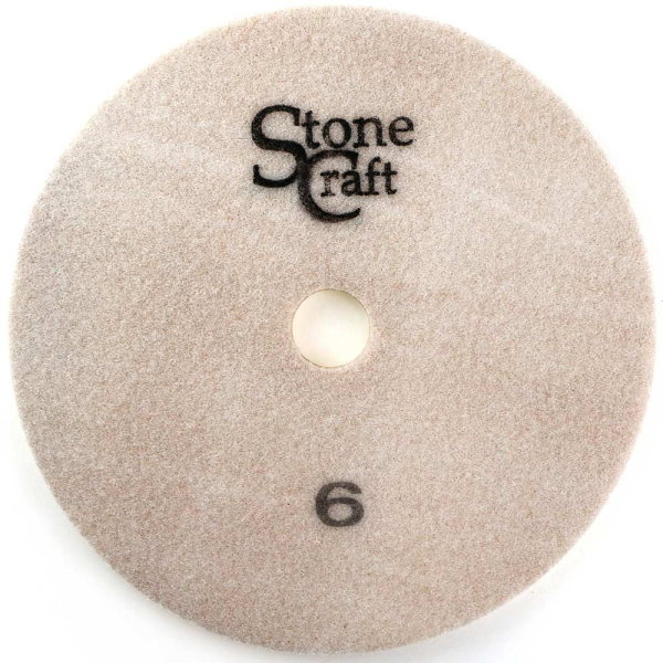 Алмазний спонж із кристалізатором для полірування мармуру, d 250 мм № 6