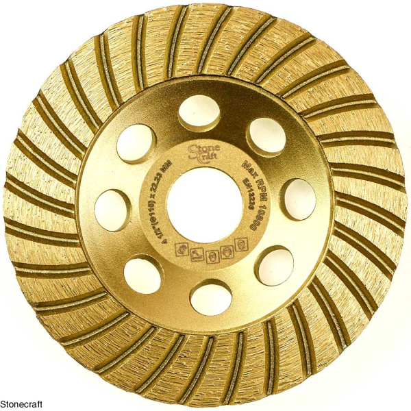 Чашка алмазна шліфувальна ТУРБО 115 мм, 22,23мм