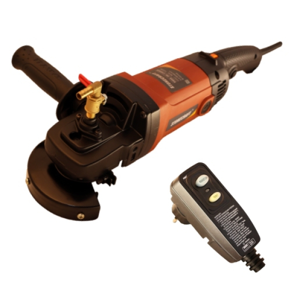 Угловая шлифмашина с центральной подачей воды