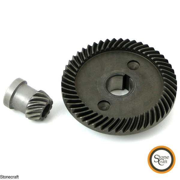 Конический редуктор запчасть  № 13, № 46 шлифмашинки Stonecraft-100-1200Rsd