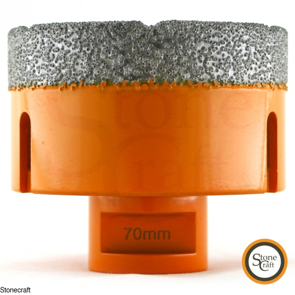 Алмазная коронка d 70 mm х М14 вакуумного спекания.