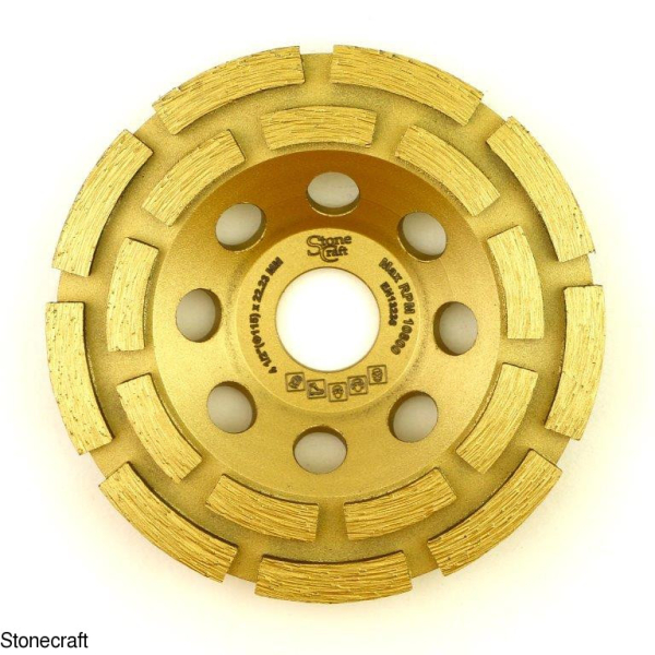 Чашка алмазна шліфувальна 2 рядна 115 мм, 22,23мм