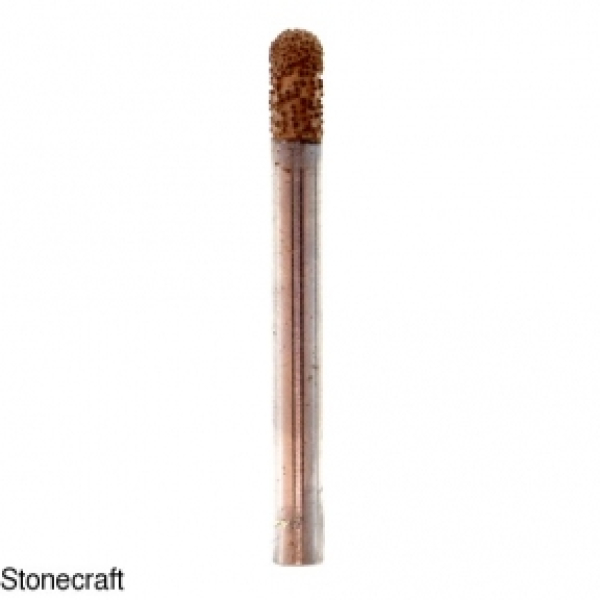 Алмазна циліндрична фреза d 6 мм вакуумного спікання #7 