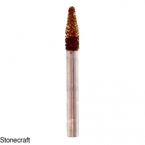 Алмазна конічна фреза d 6 мм вакуумного спікання #11