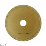 Алмазний диск вакуумного напилення d 125*5*22.23 мм