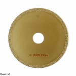 Алмазний диск вакуумного напилення d 125*4*22.23 мм